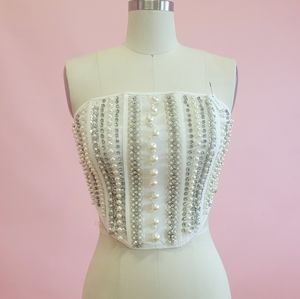 Akira Embellished Corset Top